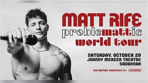 Matt Rife coming to Johnny Mercer Theater this fall